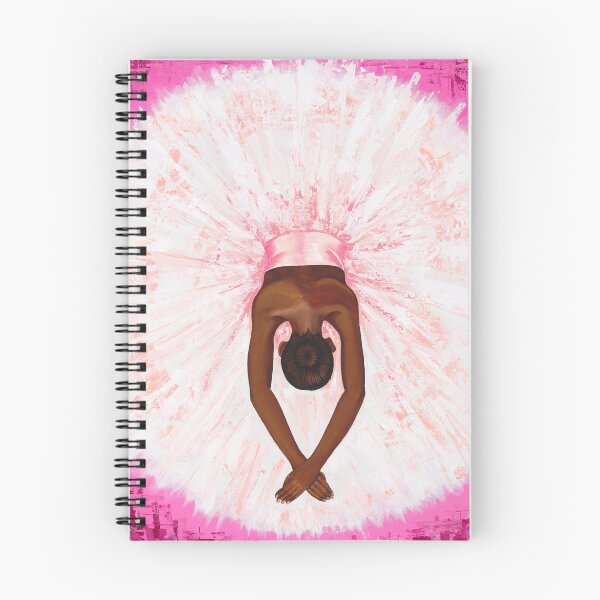 Item preview, Plié in Pink, abstract ballerina, black prima ballerina designed and sold by emmalyonsart.