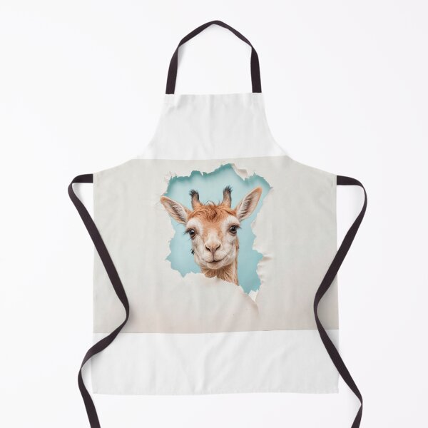 Item preview, A llama realistic llapoking its head through a torn paper HOLE designed and sold by elkuni.