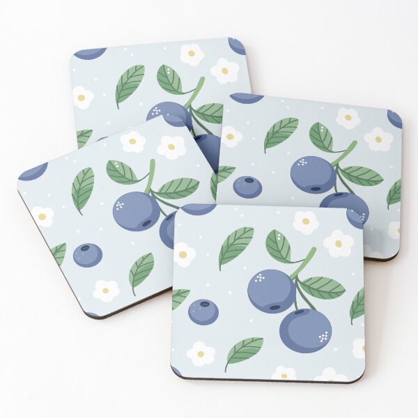 Item preview, Flowers and blueberries designed and sold by SilverOne3.