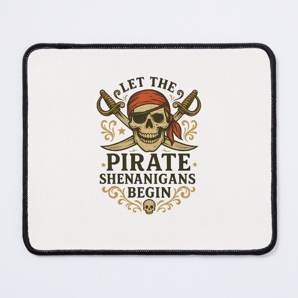 Item preview, Halloween Skull Let The Pirate Shenanigans Begin designed and sold by diyoor.