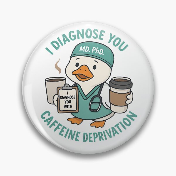 Item preview, I Diagnose You With: Caffeine Deprivation – Doc Doc Goose Vol. 1 designed and sold by DocDocShop.