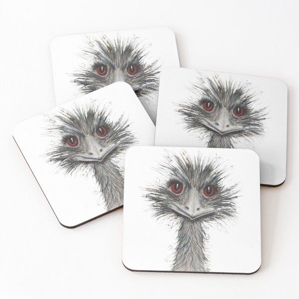 Item preview, Cute & Cheeky Watercolour Emu (Australian Wildlife) designed and sold by Sam Morton - Heart Art.