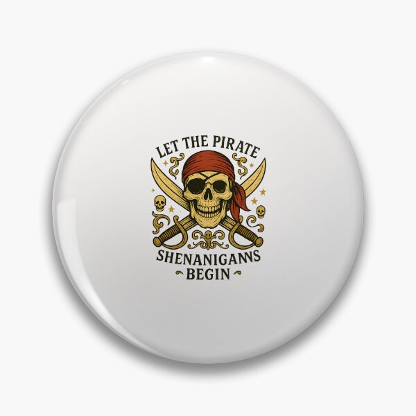 Item preview, Halloween Skull Let The Pirate Shenanigans Begin  designed and sold by diyoor.
