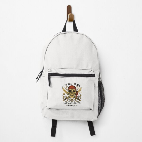 Item preview, Halloween Skull Let The Pirate Shenanigans Begin designed and sold by diyoor.