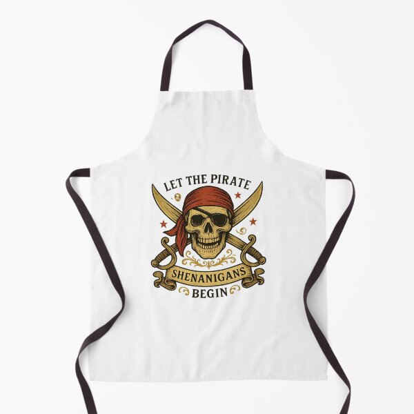 Item preview, Halloween Skull Let The Pirate Shenanigans Begin designed and sold by diyoor.