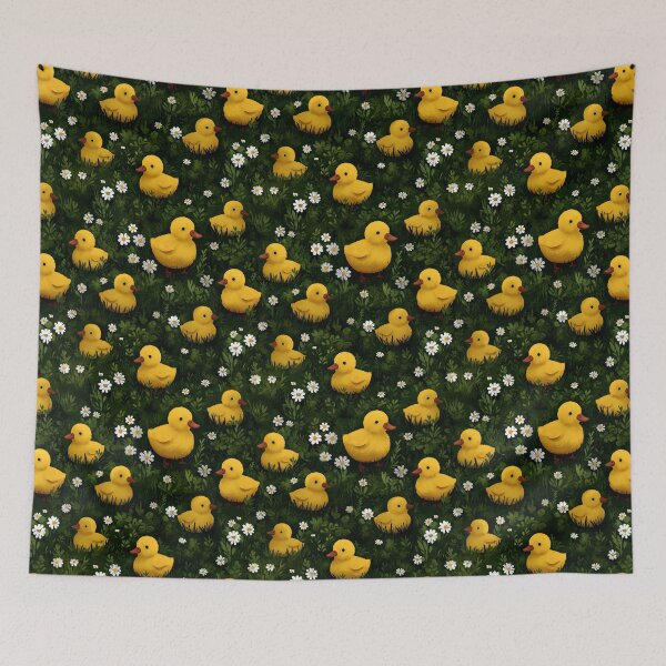 Item preview, Adorable ducklings in flowers and grass designed and sold by LittleShopOrion.