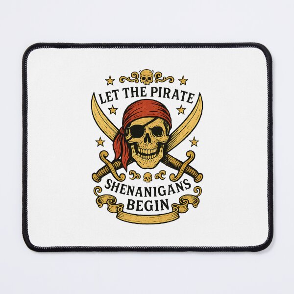 Item preview, Halloween Skull Let The Pirate Shenanigans Begin  designed and sold by diyoor.