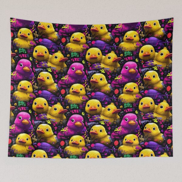 Item preview, Neon edgy graffiti urban ducks ... yeah designed and sold by LittleShopOrion.