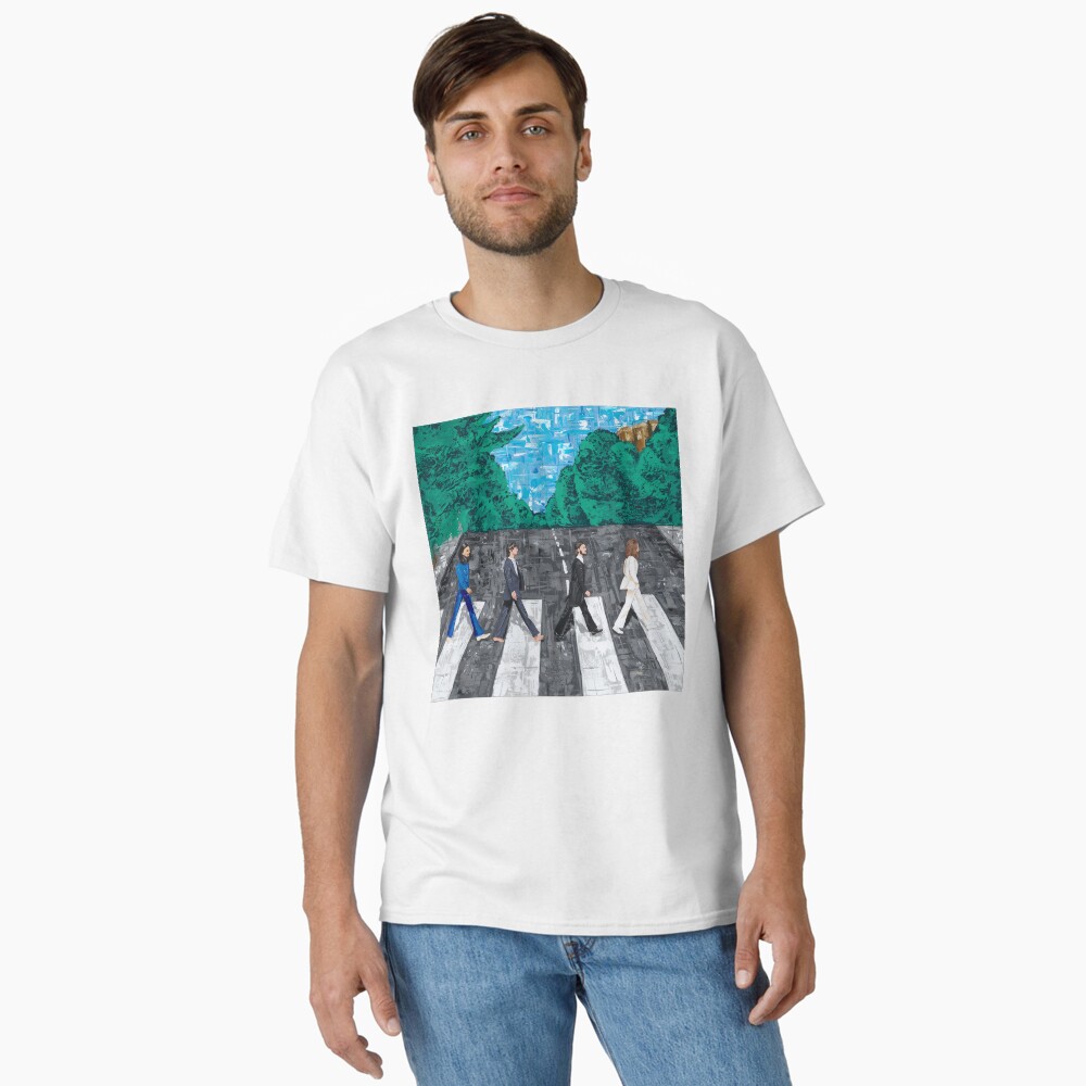 Abstract “Abbey Road”, Beatles album cover Sticker