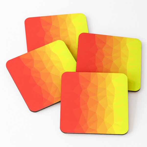 Item preview, Hot Red and Yellow Geometric Abstract Modern Artwork designed and sold by patternsoup.