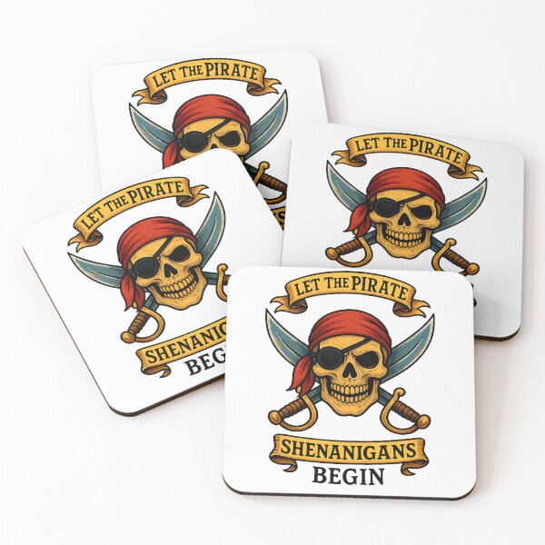 Item preview, Let The Pirate Shenanigans Begin Halloween Skull Bandana designed and sold by TalalosART.