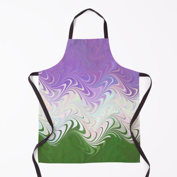 Item preview, Wavy Trippy Groovy Eclectic Abstract Genderqueer Pride Flag designed and sold by Chaos Queery.