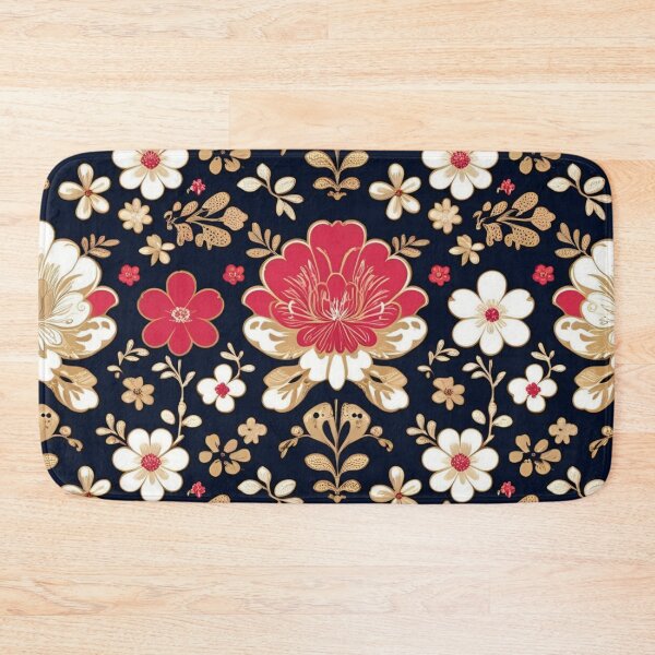 Item preview, Vintage Warm Pink and Black Efflorescent Romantic Blossom designed and sold by Hanging On By A Staple.