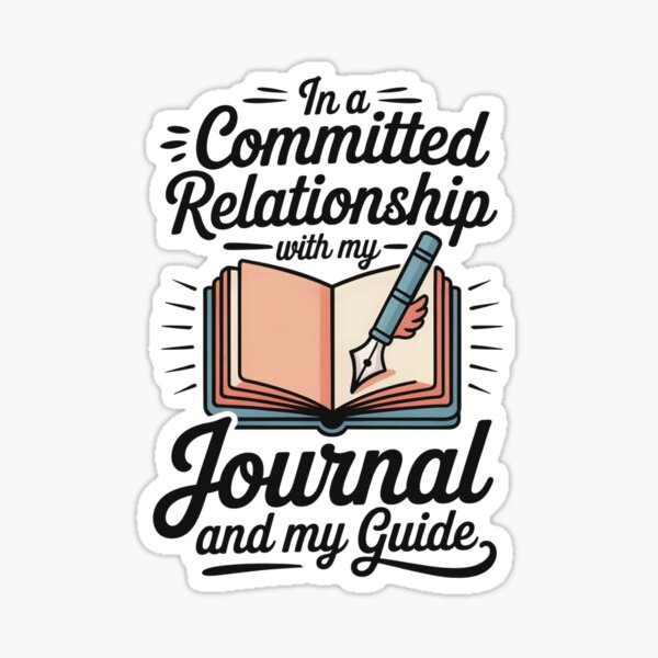 Item preview, In A Committed Relationship With My Journal and My Guide designed and sold by CrypticHMystic.