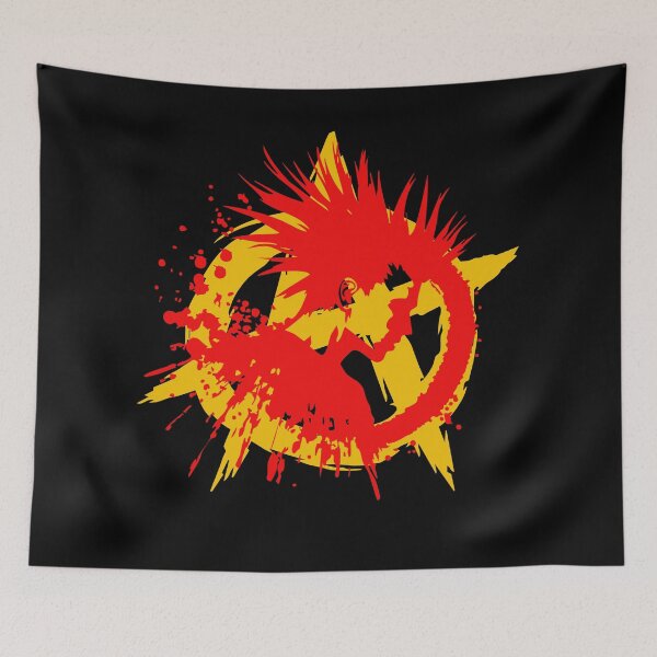 Item preview, Mohican Punk Rocker with Anarchy Symbol – Bold Punk Rock Design for Rebels designed and sold by paulo silveira.