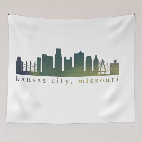 Item preview, Kansas City Skyline Watercolor Grunge - Bold 1 designed and sold by calliew1217.