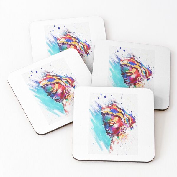 Item preview, "Radiant Soul – Afrocentric Watercoulor Portrait" designed and sold by unikkk.