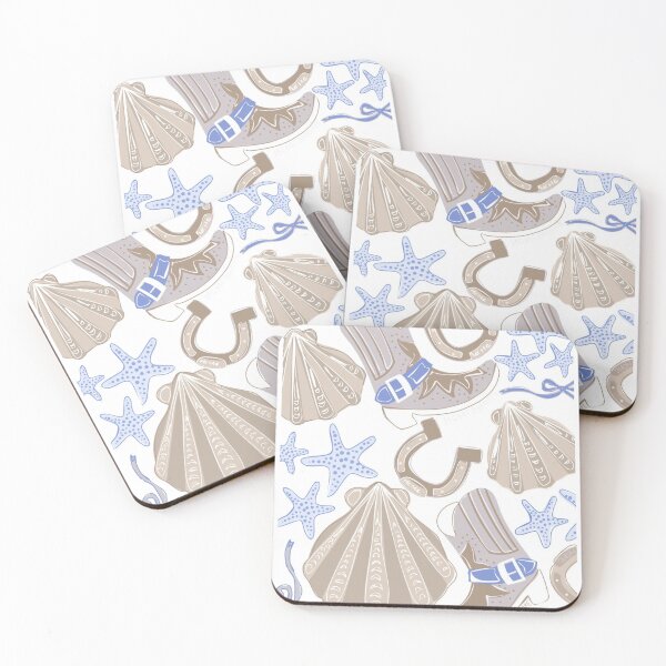 Item preview, Estampado de vaquera costera en azul designed and sold by mcmcshoppe .