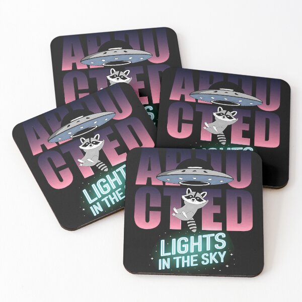 Item preview, Abducted Raccoon – Lights in the Sky UFO Encounter designed and sold by Taans-Creation.