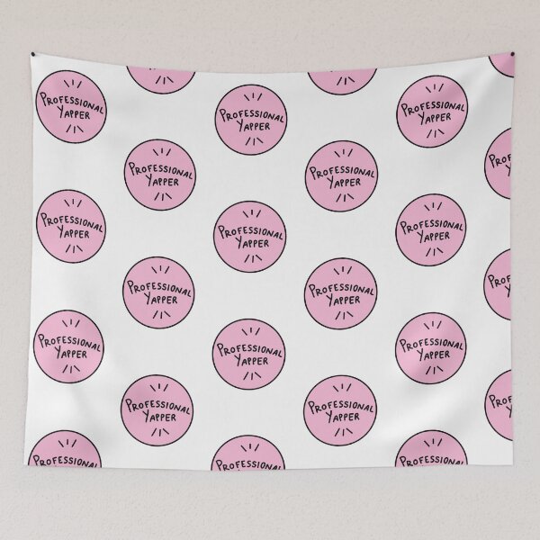 Item preview, Professional Yapper Badge Sticker – Funny Chatty Girl Design designed and sold by Doctor Michaela.