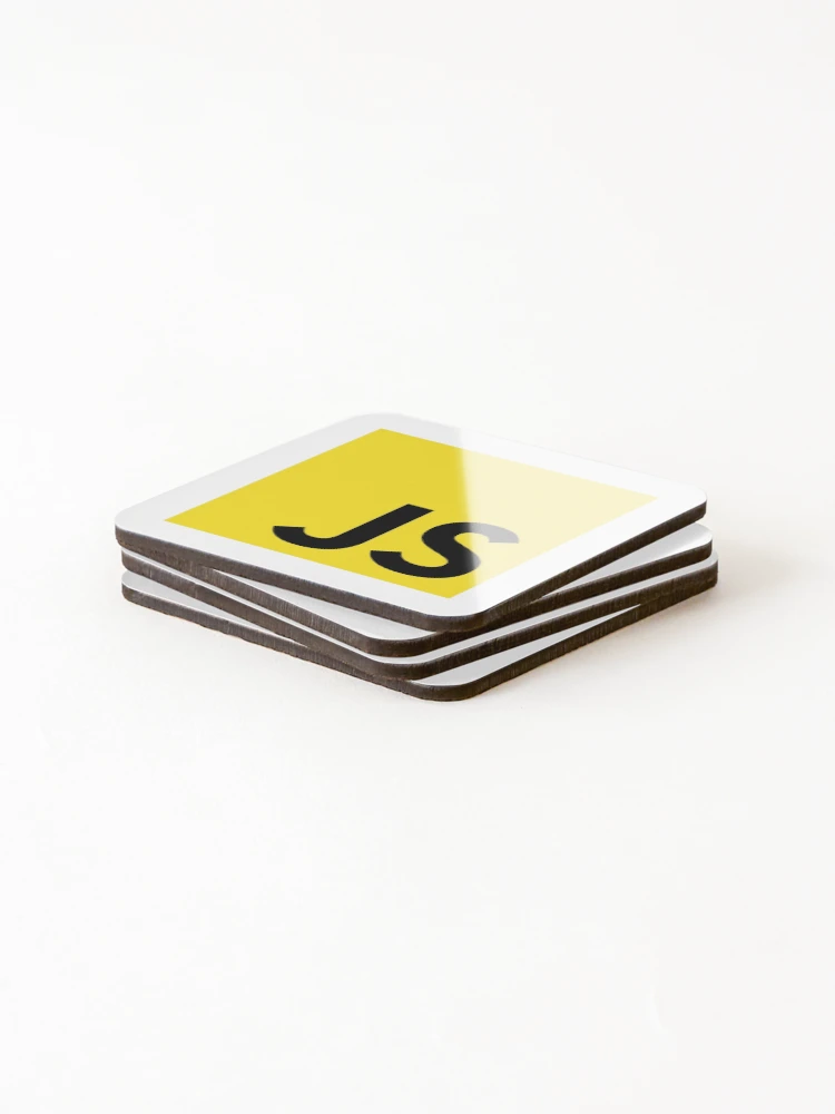 Thumbnail 4 of 5, Coasters (Set of 4), JavaScript Official Logo (Yellow) designed and sold by hellkni9ht.