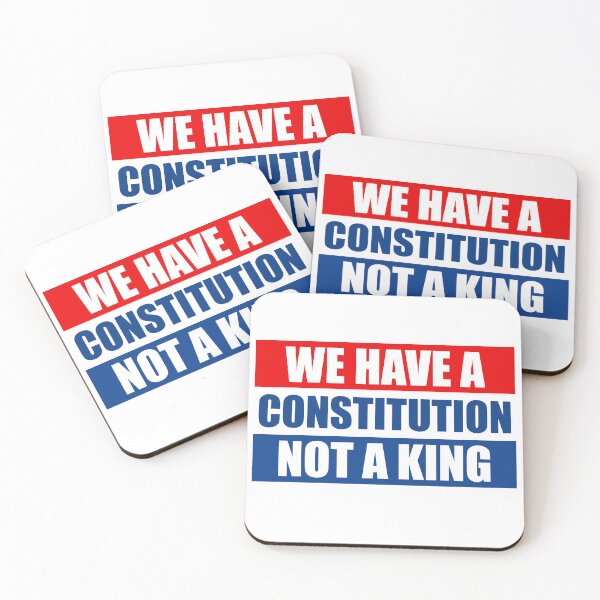 Item preview, We Have a Constitution Not a King - Anti Trump designed and sold by PixVib.