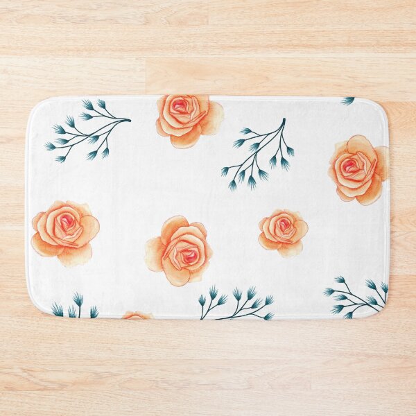 Item preview, Orange floral seamless  designed and sold by Denya4Design.