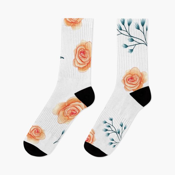 Item preview, Orange floral seamless  designed and sold by Denya4Design.