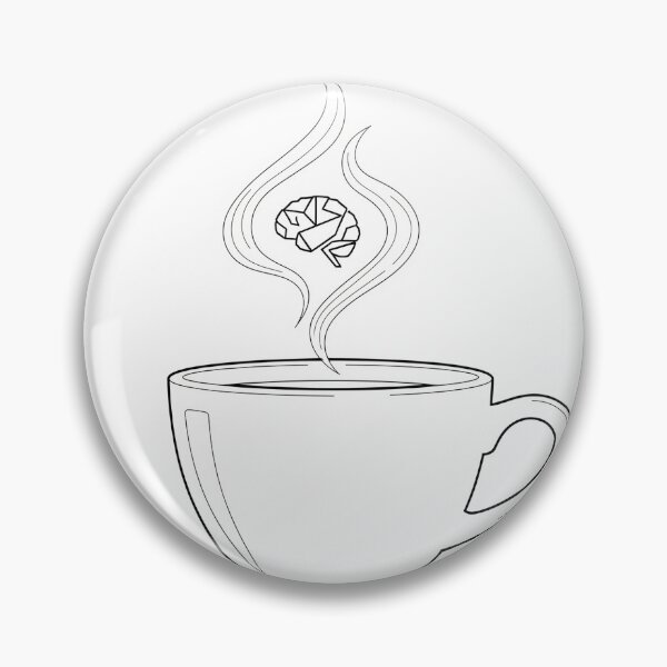 Item preview, Caffeinated & Creative | Minimalist Coffee & Brain Logo designed and sold by MillieBuensu.