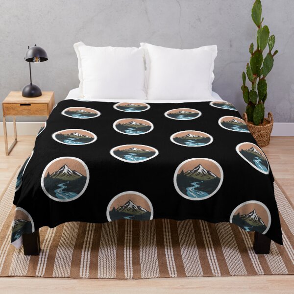 Item preview, Mountain With flowing River in a Circuluar Frame designed and sold by Be-Adventurous.