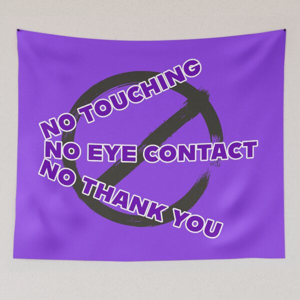 Item preview, No touching, no eye contact, no thank you designed and sold by CatDadstrophe's Wares.