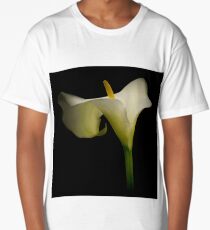 Classic White Calla Lily Long T-Shirt