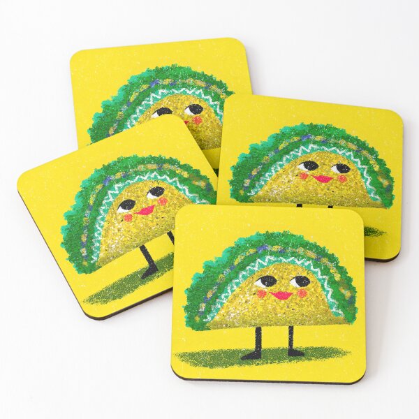 Item preview, Smiling Taco with Cheeky Eyes designed and sold by bubblegoth.
