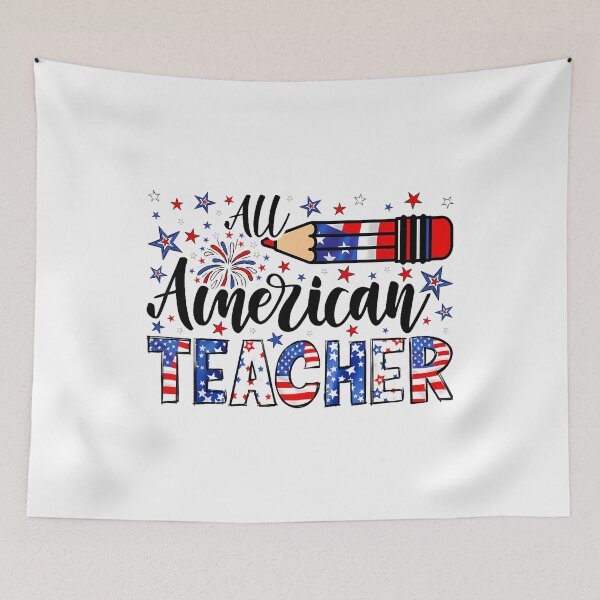 Item preview, All American Teacher Fireworks Usa Patriotic 4Th Of July designed and sold by cawtoon.