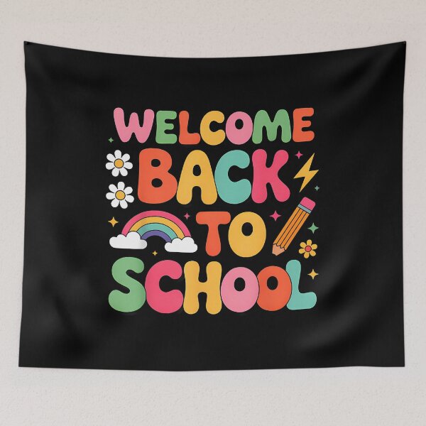 Item preview, Retro Welcome Back To School Teacher Student Boys Girls Kids designed and sold by cawtoon.