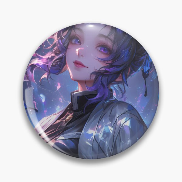 Item preview, Shinobu Kocho Anime  Butterfly Dance in the Moonlit Night designed and sold by mildaclairmo.