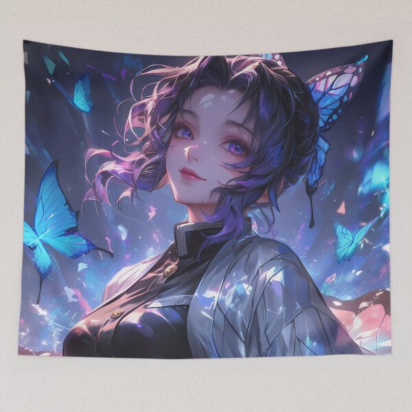 Item preview, Shinobu Kocho Anime  Butterfly Dance in the Moonlit Night designed and sold by mildaclairmo.