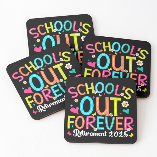 Item preview, School'S Out Forever Retired Teacher 2025 Groovy Retirement designed and sold by cawtoon.