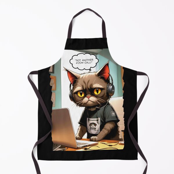 Item preview, Angry Cat Working From Home designed and sold by Migiteart.