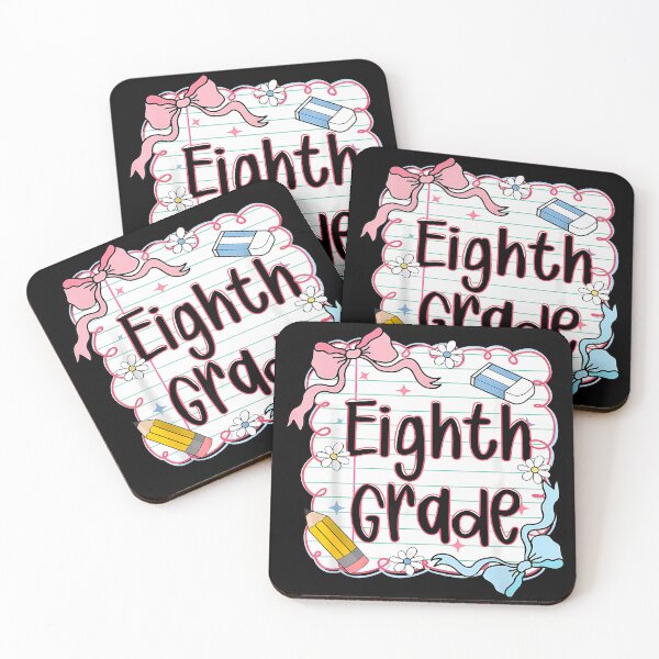 Item preview, Eighth Grade Back To School For Girls Pink Notebook designed and sold by cawtoon.