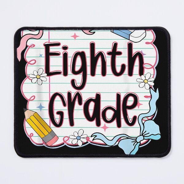 Item preview, Eighth Grade Back To School For Girls Pink Notebook designed and sold by cawtoon.