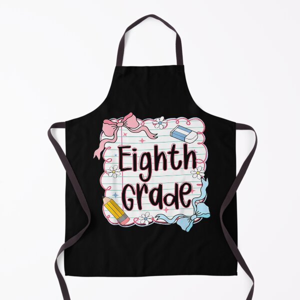 Item preview, Eighth Grade Back To School For Girls Pink Notebook designed and sold by cawtoon.