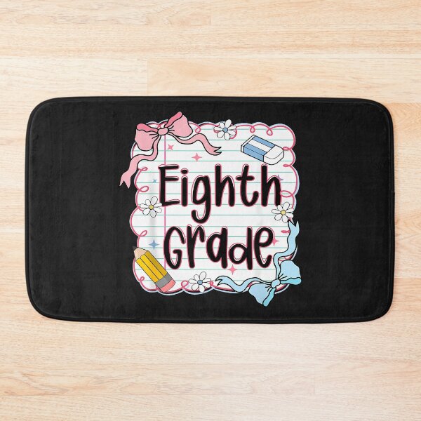 Item preview, Eighth Grade Back To School For Girls Pink Notebook designed and sold by cawtoon.