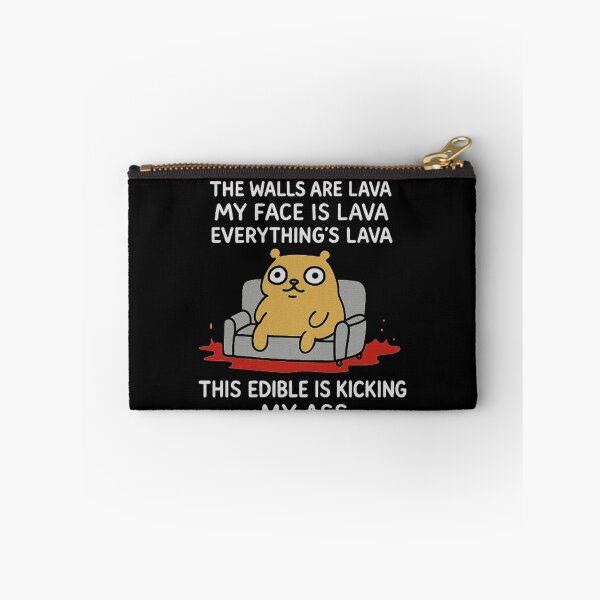 Item preview, Funny Edible Reaction Meme with Lava Everywhere and Confused Bear Illustration designed and sold by love3617.