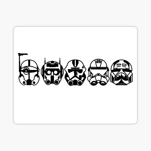 Item preview, Bad Batch Helmets | Clone Force 99 | Star Wars designed and sold by marella-grace.
