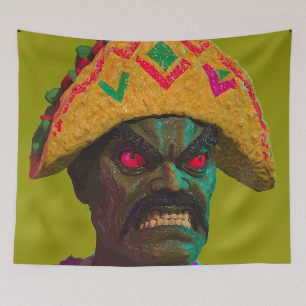 Item preview, Rage-Fueled Taco Warrior King designed and sold by bubblegoth.