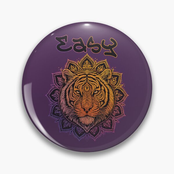 Item preview, Psychedelic Tiger Mandala Wall Art Print Easy Word Poster Spiritual Jungle Animal Illustration Trippy Boho Decor Bohemian Vibes designed and sold by XanaduHills.