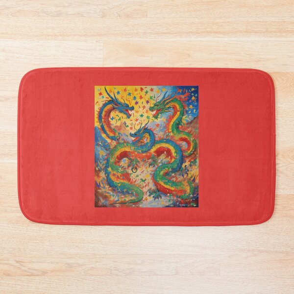 Item preview, "Entwined Dancing Dragons for Chinese Duanwu" designed and sold by Artisticanvas.