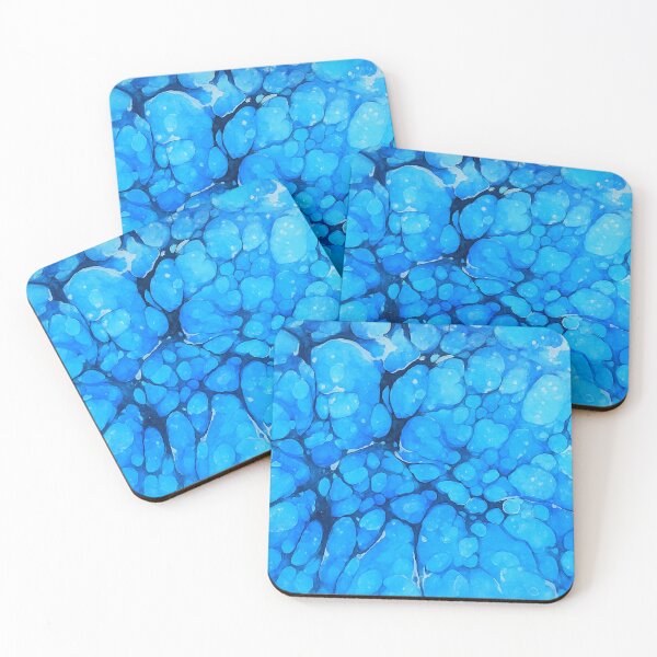 Item preview, Deepened Blue Marble Abstract Art designed and sold by Pacika.