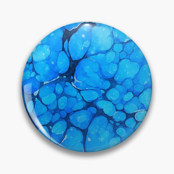 Item preview, Deepened Blue Marble Abstract Art designed and sold by Pacika.